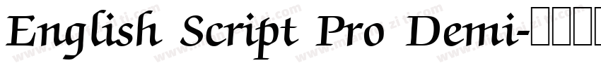 English Script Pro Demi字体转换